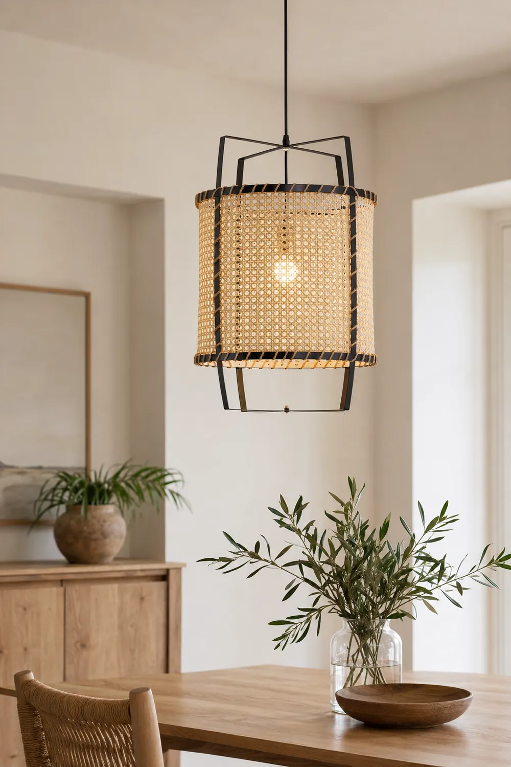 Rattan Cane Pendant Lamp - Lumpaz
