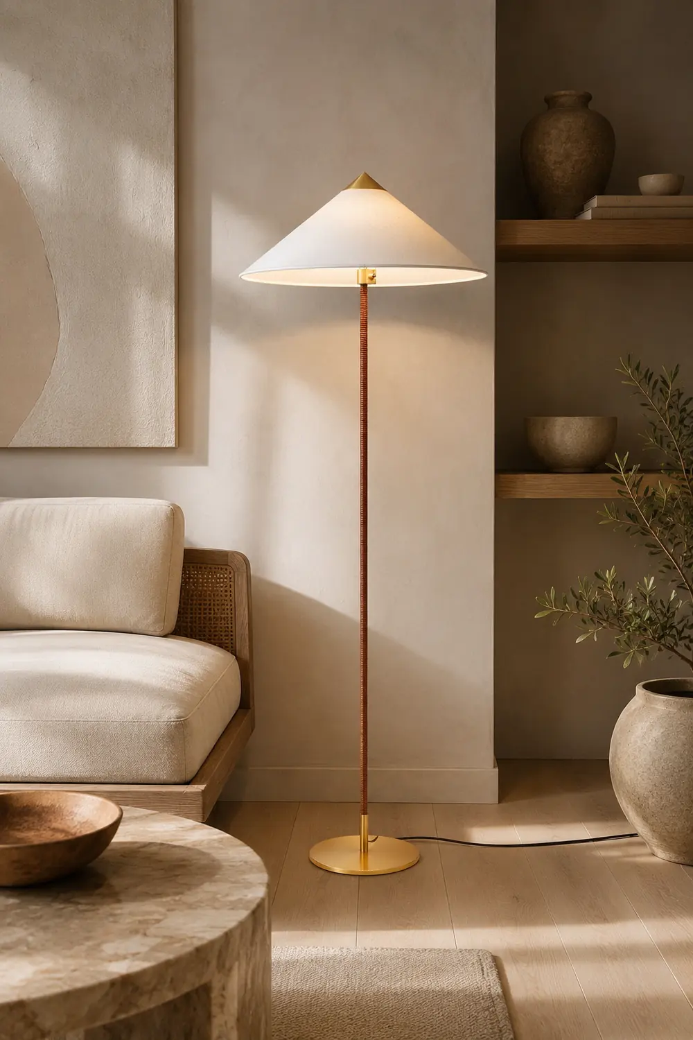 Chinese Hat  Floor Lamp - Lumpaz