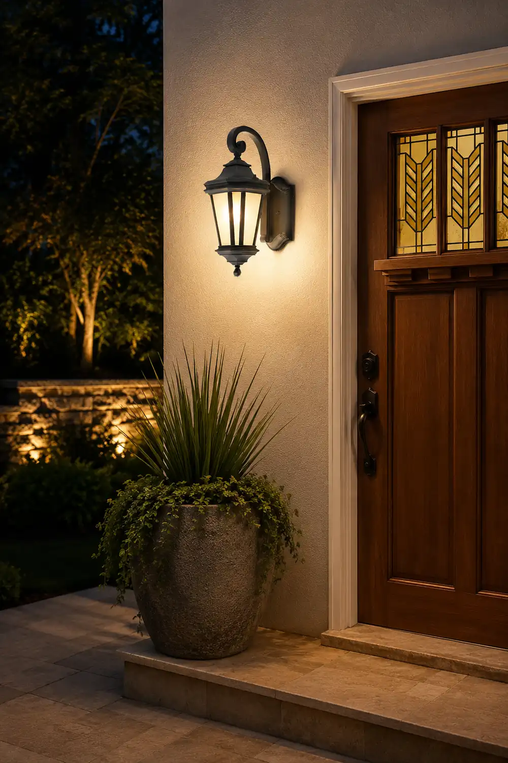 Minimalist Frosted Glass Waterproof European-Style Outdoor Wall Lamp - Lumpaz