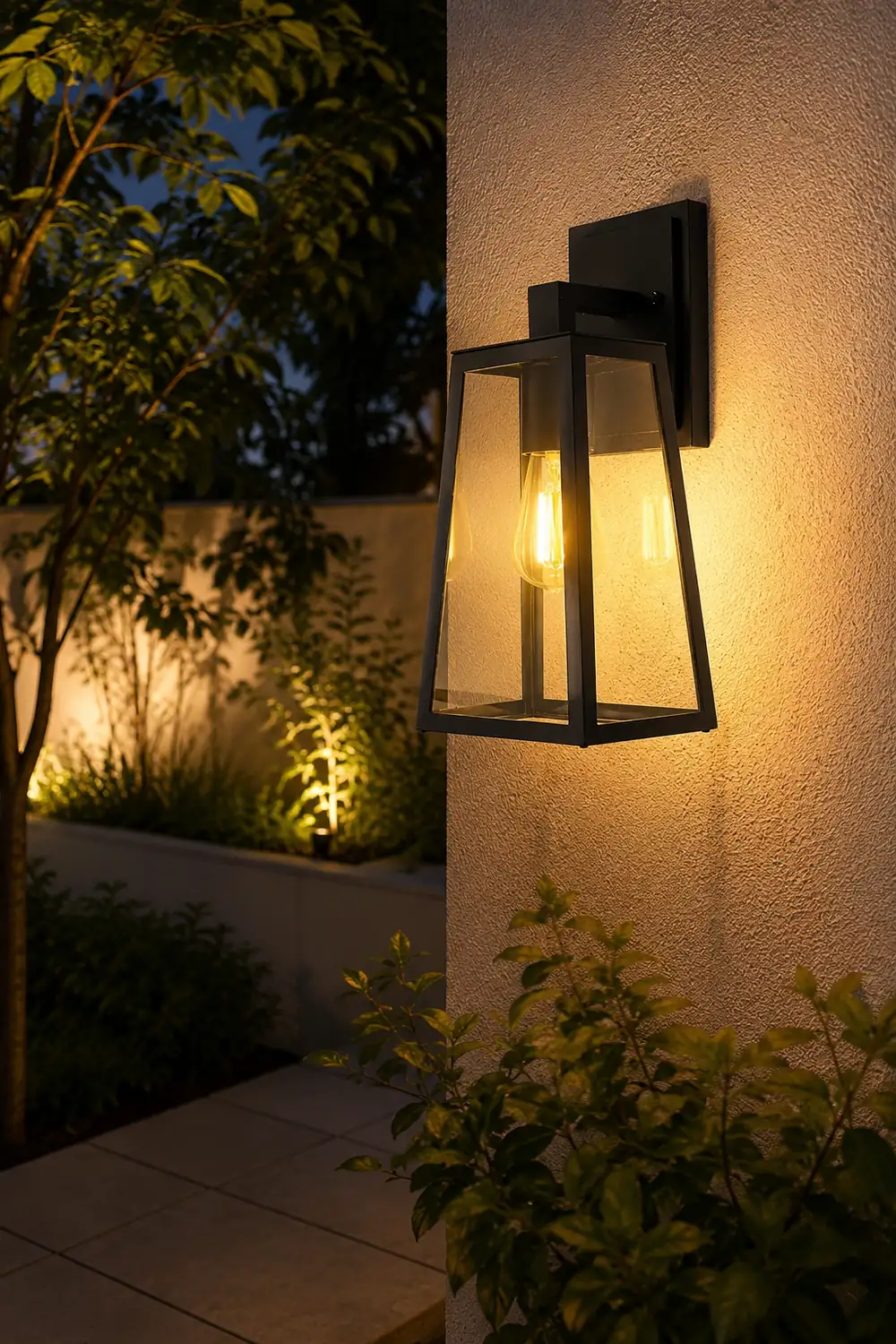 Trapezoidal Waterproof LED Vintage Outdoor Wall Light Wall Sconce Lighting - Lumpaz
