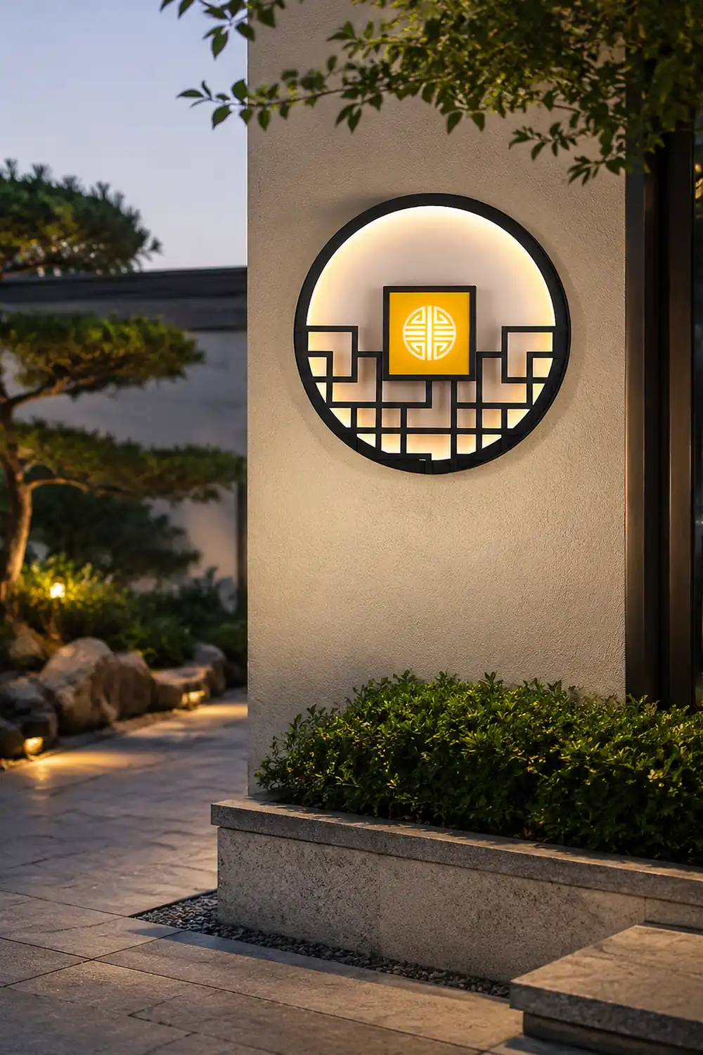 Asian Style Outdoor LED Landscape Decorative Lighting Wall Lamp for Villa Courtyard - Lumpaz