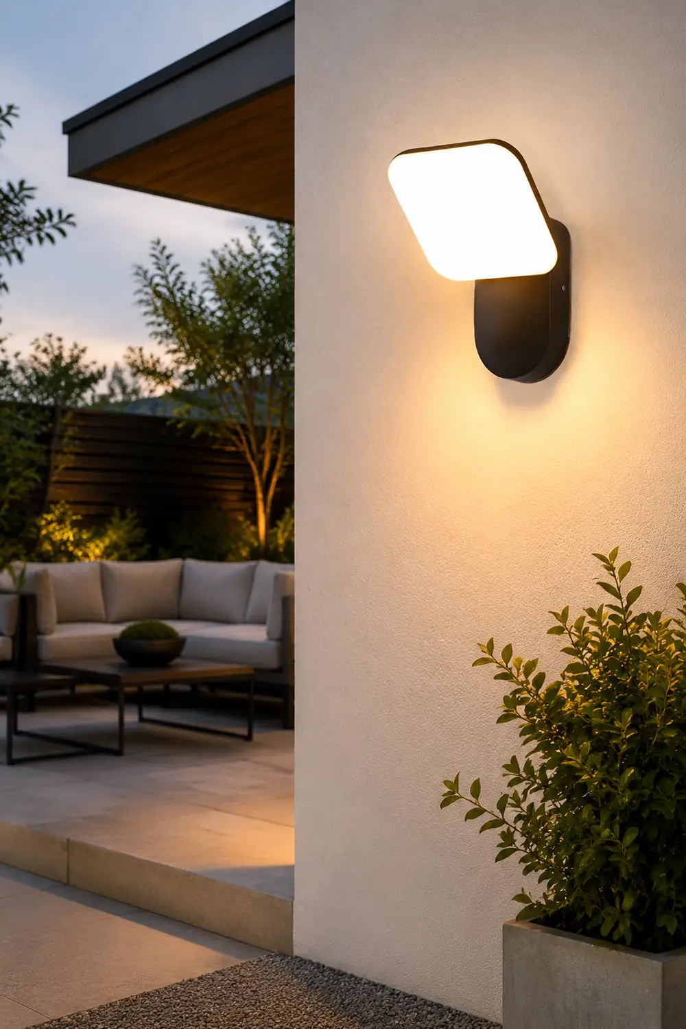 Square LED 12w Waterproof Modern Outdoor Wall Lamp Wall Sconces Lighting - Lumpaz