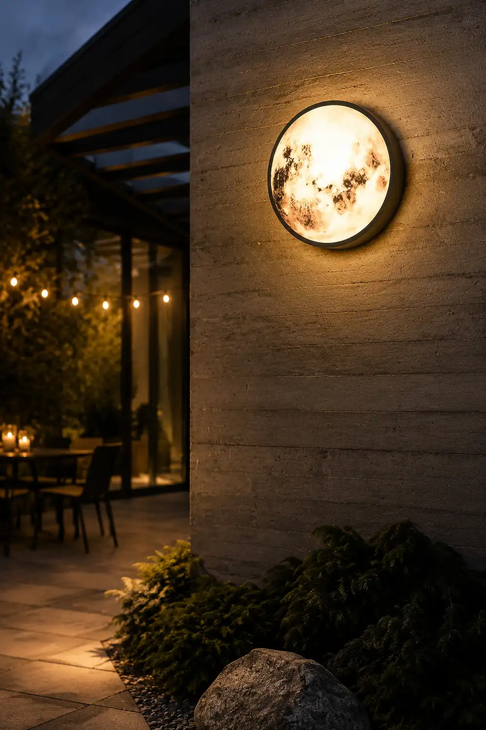 Creative Moon Outdoor Waterproof Garden Light LED Exterior Wall Light - Lumpaz