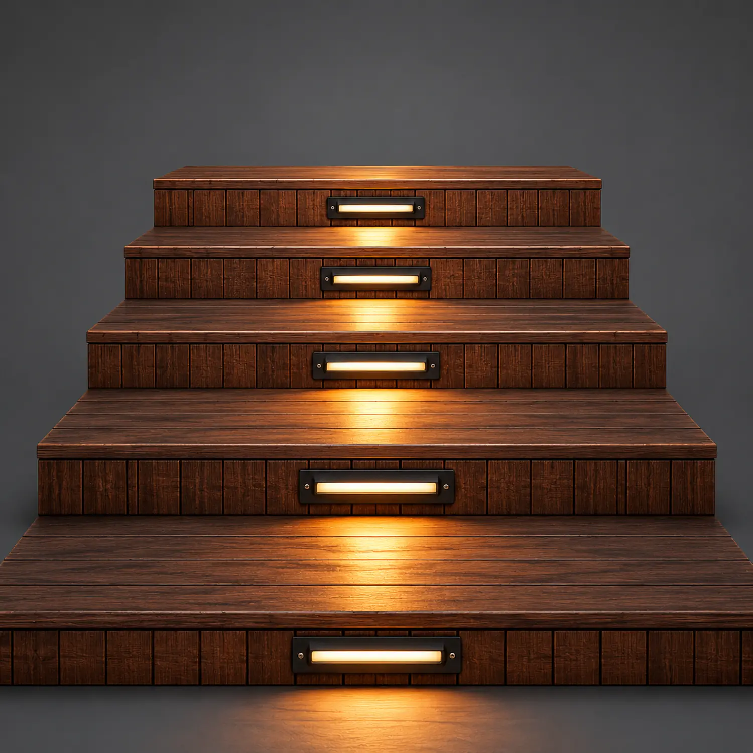 Long Strip Embedded Wall Light Corner Lights for Outdoor Garden Steps - Lumpaz