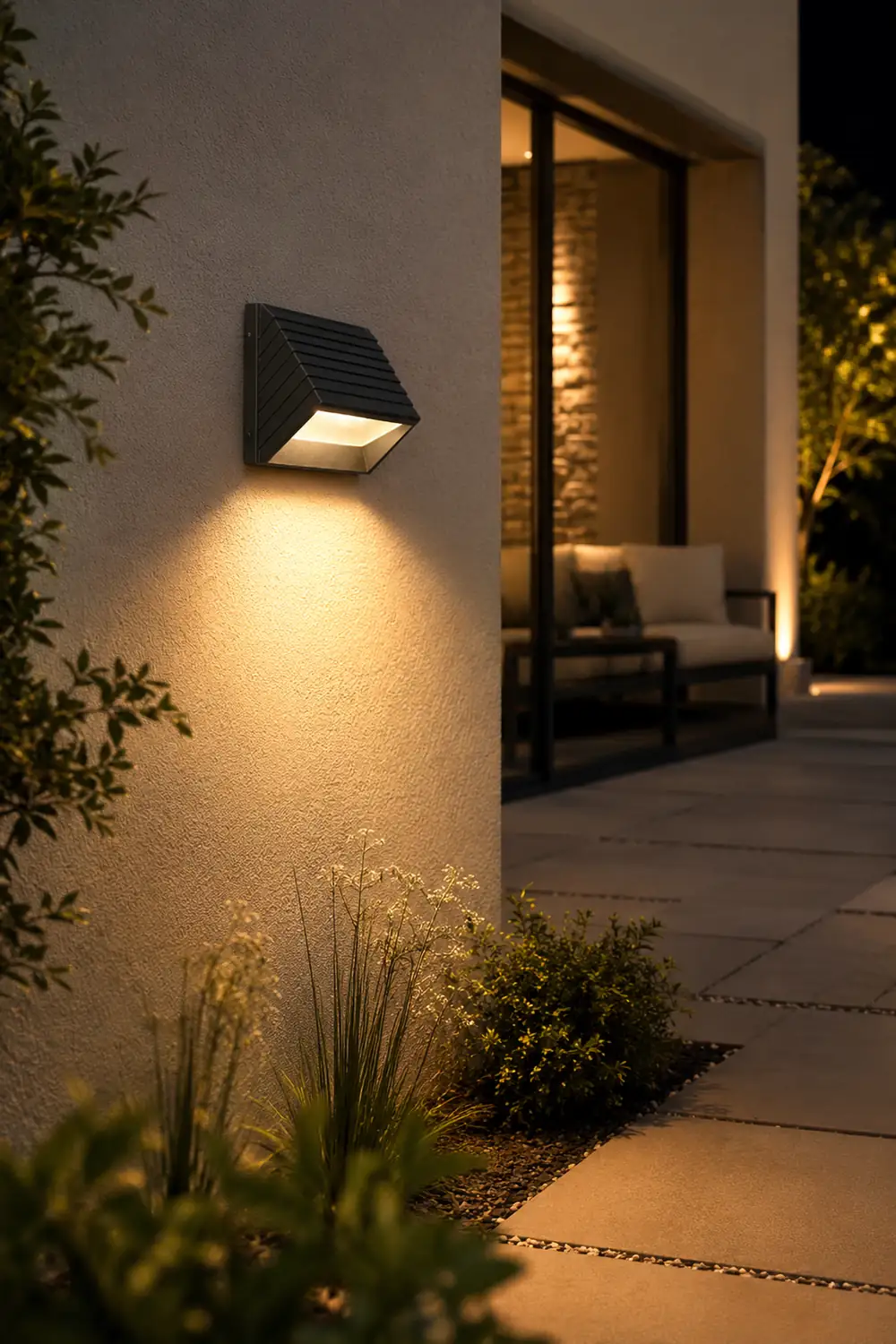 Modern Minimalist Outdoor Waterproof LED Wall Light for Villa Garden Balcony Stairs - Lumpaz
