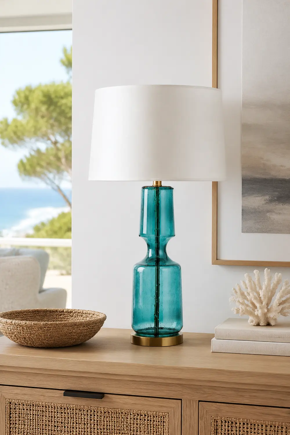 Antero Teal Table Lamp - Lumpaz