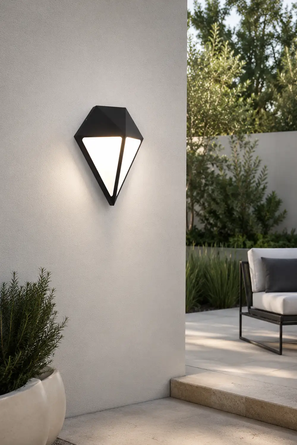Creative Geometric LED Waterproof Modern Outdoor Wall Lamp Wall Lights Fixture - Lumpaz