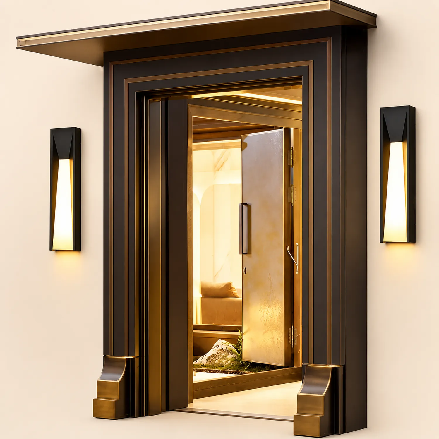 Rectangle 20W LED Waterproof Modern Wall Sconces Lighting Wall Lights Fixture - Lumpaz