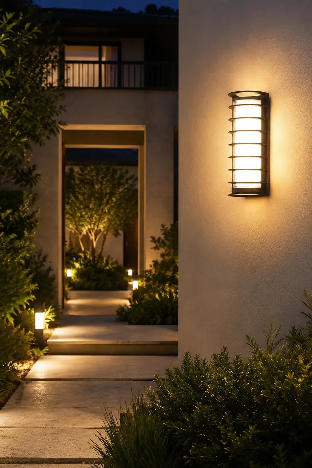 Outdoor Waterproof Double-layer Lampshade Gate Column Exterior Wall Sconces - Lumpaz