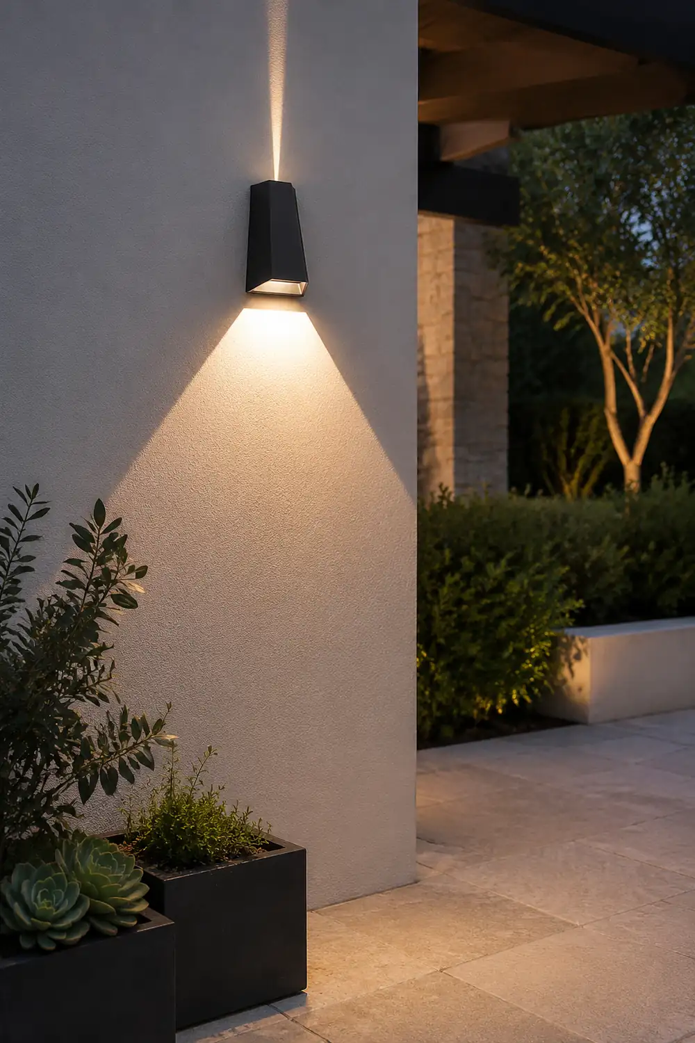 Up and Dwon Lighting LED Waterproof Black Creative Modern Porch Lights - Lumpaz