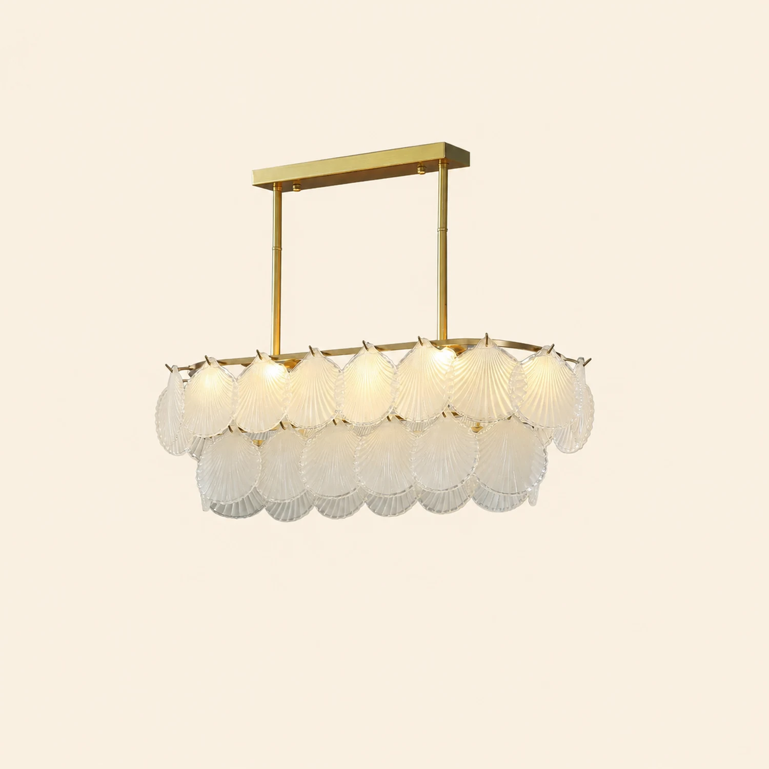 Shell Glass Chandelier - Lumpaz