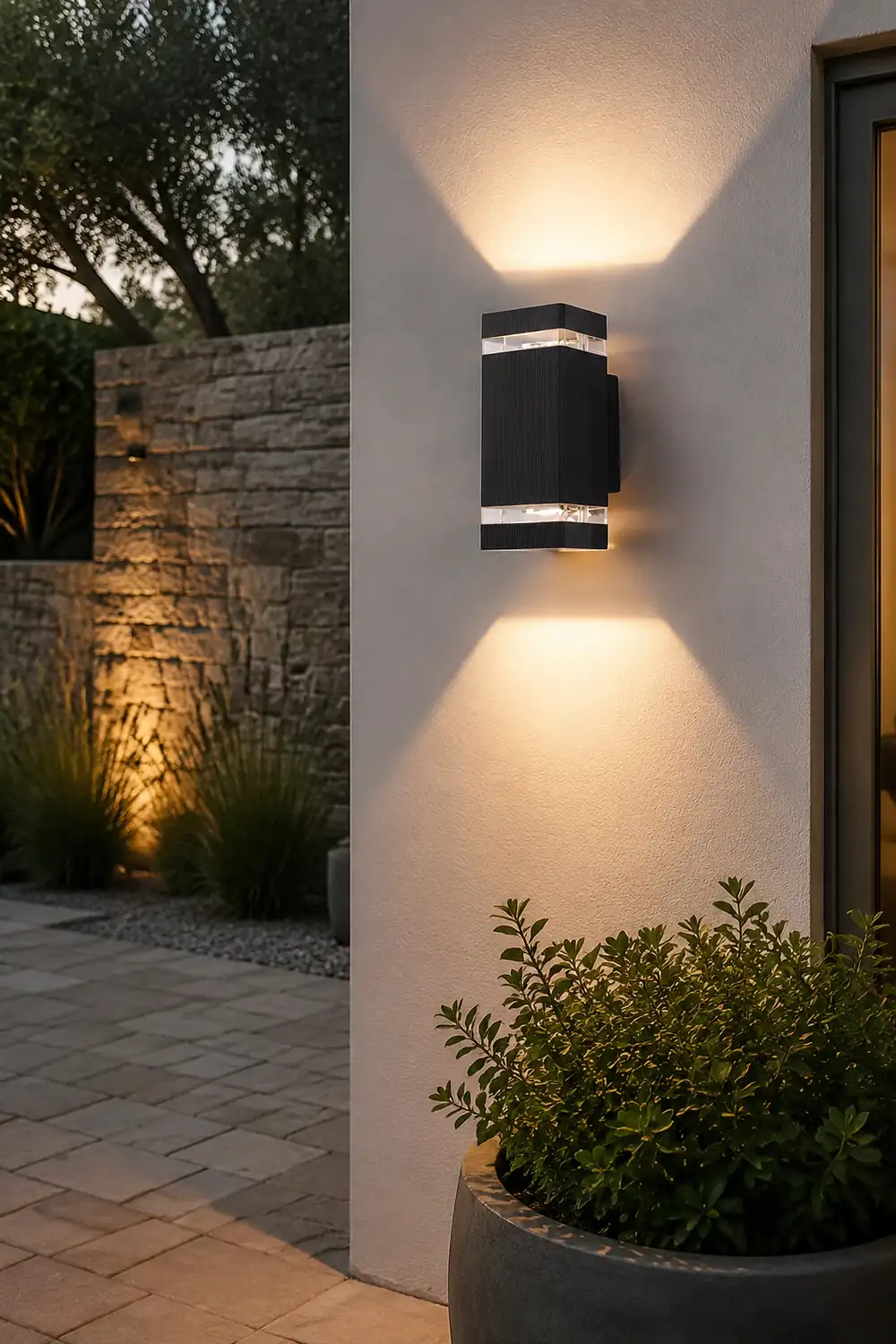 Square Up and Down Lights LED Outdoor Wall Lights Wall Sconce Lighting Wall Lamp - Lumpaz