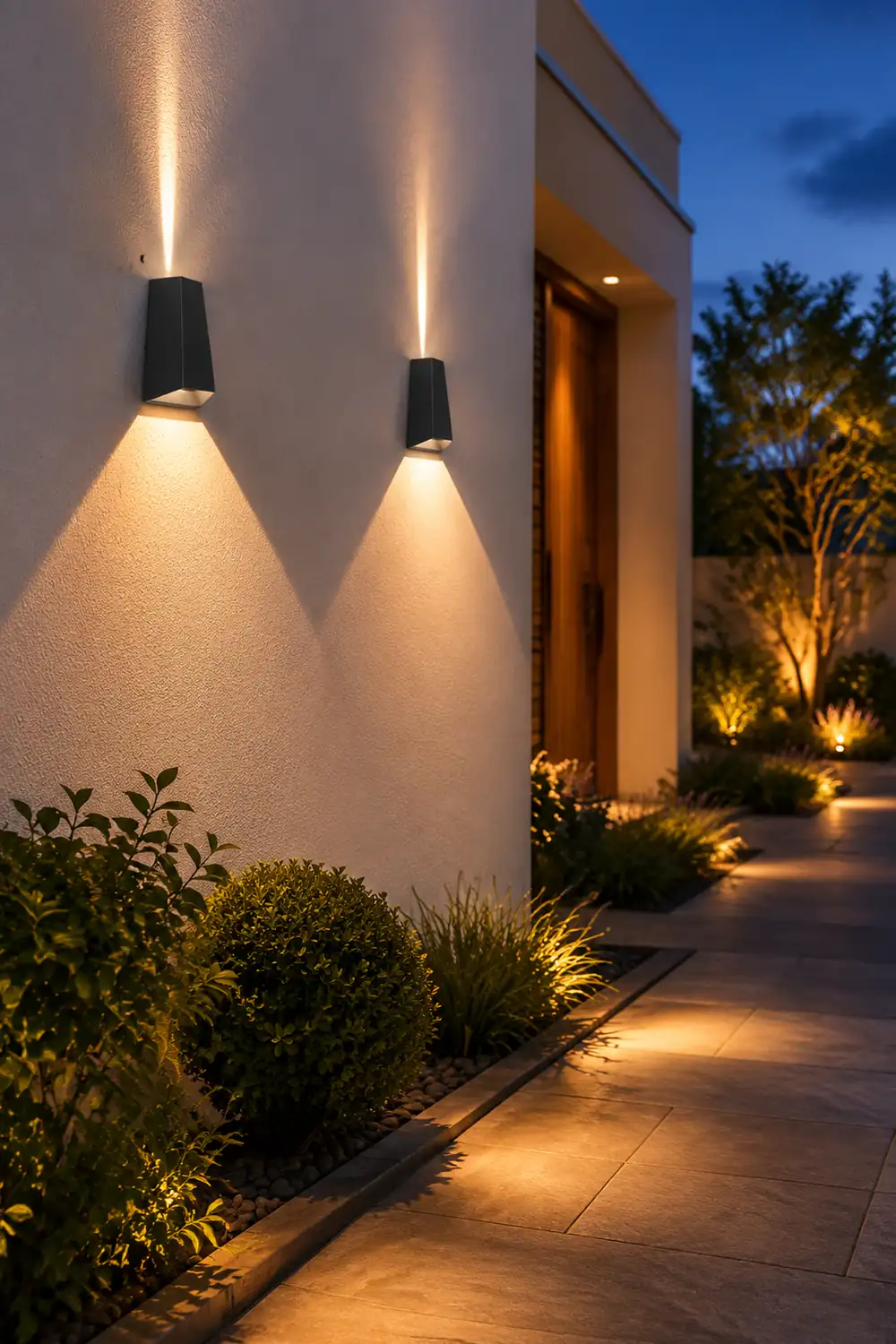 Up and Dwon Lighting LED Waterproof Black Creative Modern Porch Lights - Lumpaz