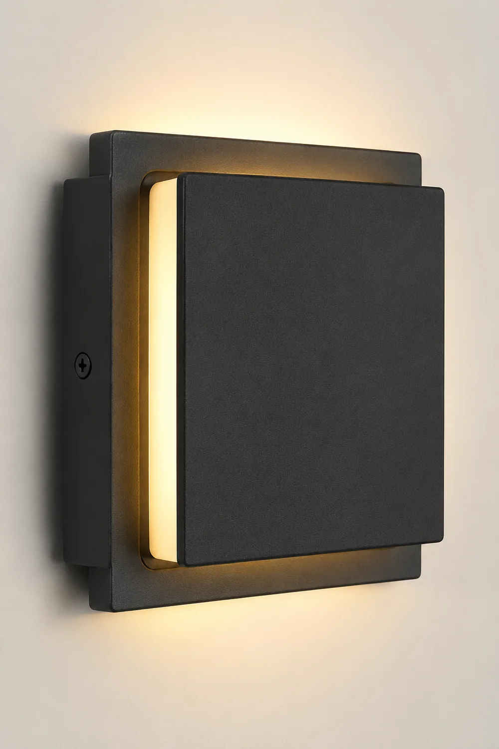 Adjustable Square Waterproof LED Black Modern Outdoor Wall Light Wall Lamp - Lumpaz