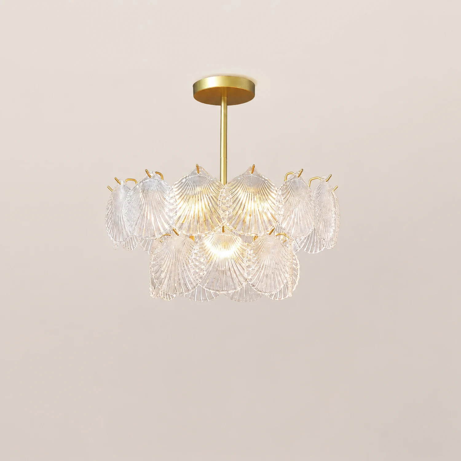 Shell Glass Chandelier - Lumpaz
