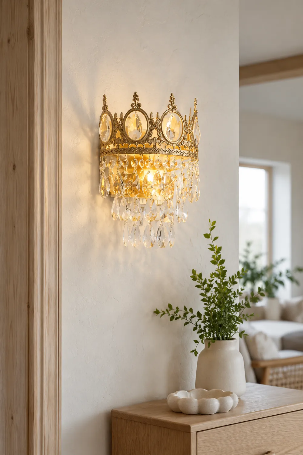 Vintage Crystal Wall Lamp - Lumpaz