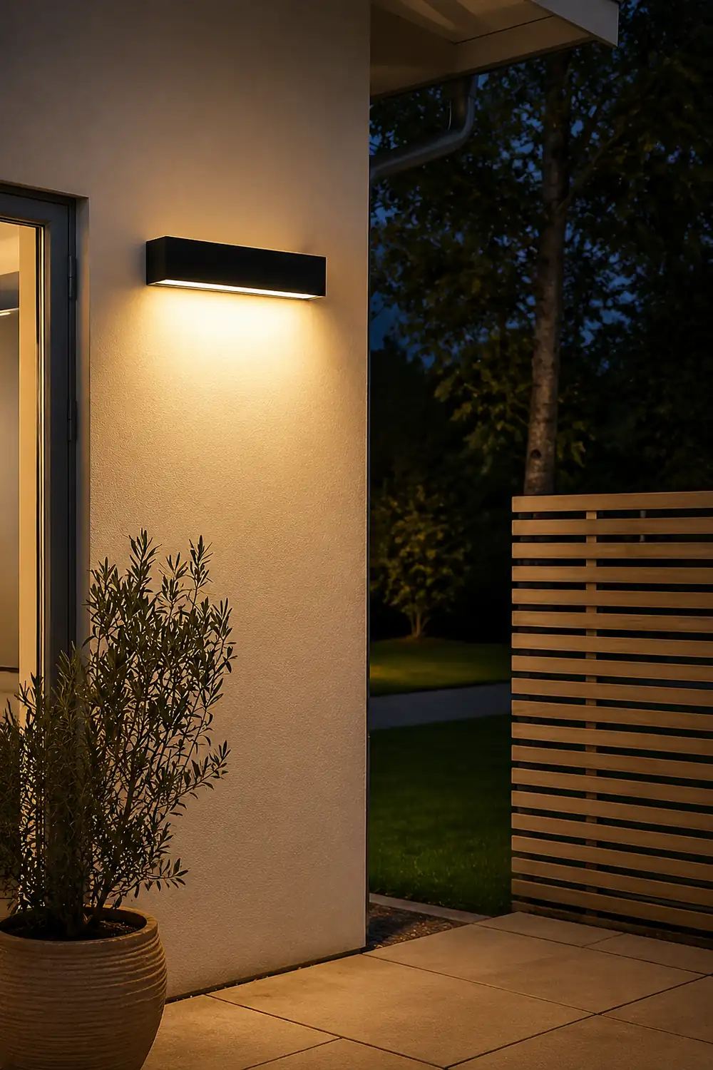 Minimalist Rectangle Outdoor Waterproof Villa Courtyard Garden LED Wall Lamp - Lumpaz