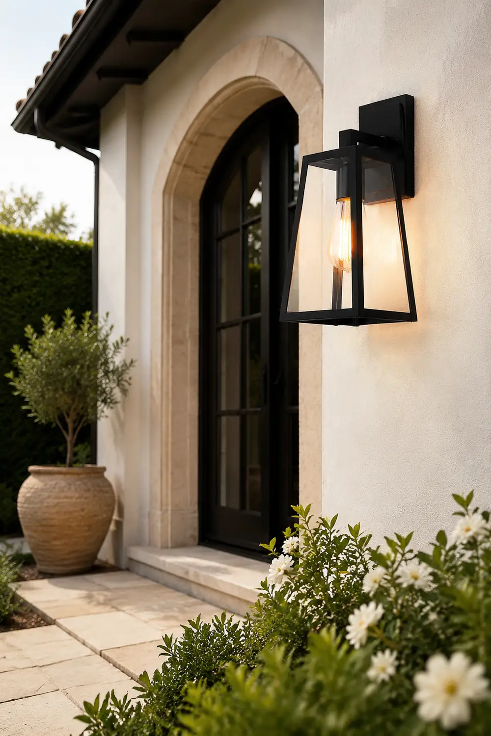 Vintage Industrial Style Glass Sconce Waterproof Outdoor Wall Lights Wall Lamp - Lumpaz