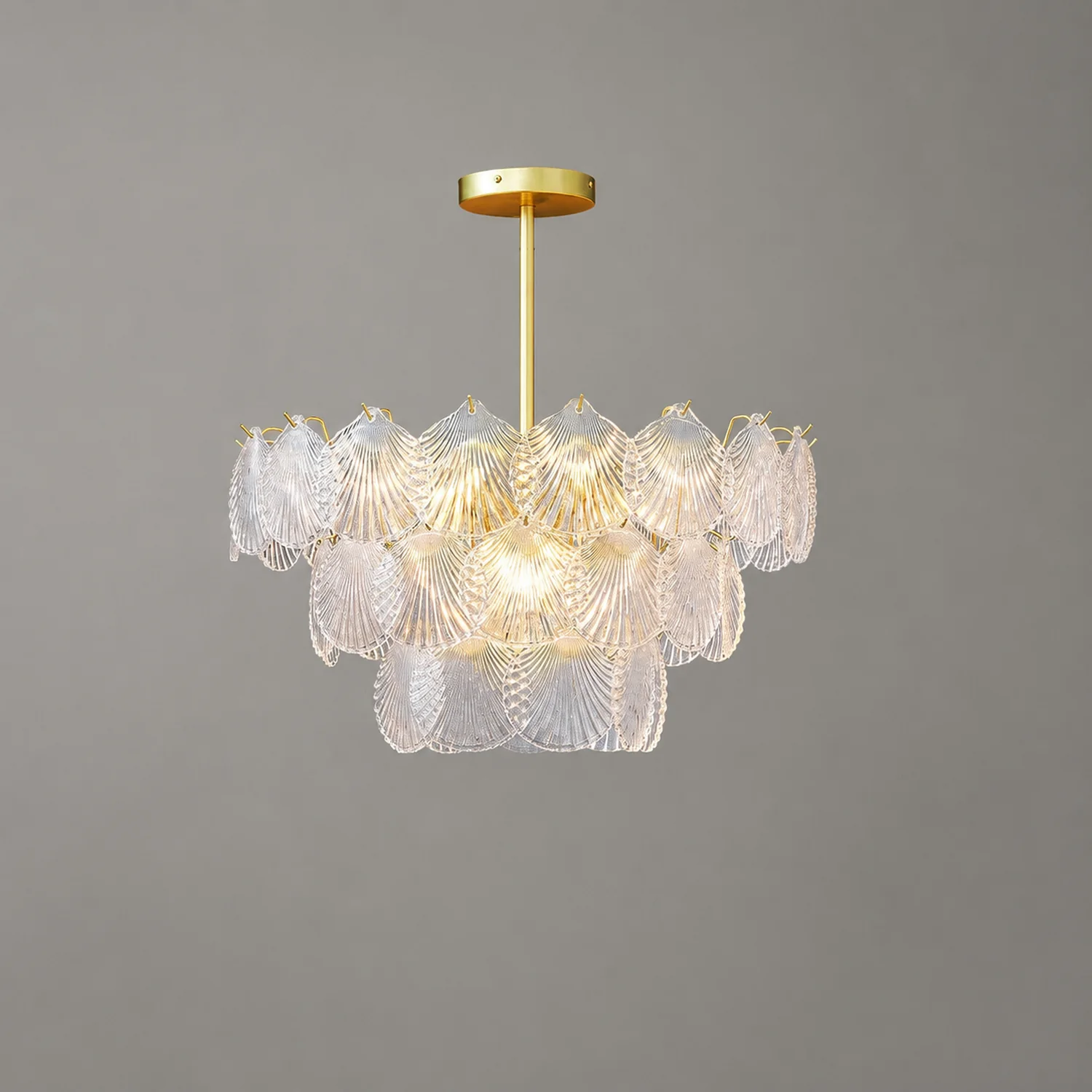 Shell Glass Chandelier - Lumpaz