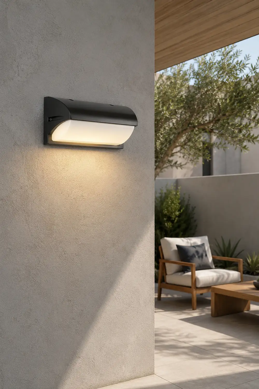 Modern Minimalist LED Waterproof Wall Light for Outdoor Villa Courtyard Balcony - Lumpaz