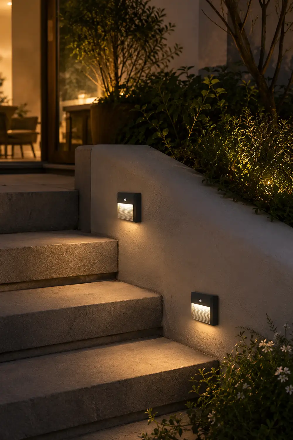 Embedded Motion Sensor Design LED Step Light for Courtyard Terrace Garden - Lumpaz