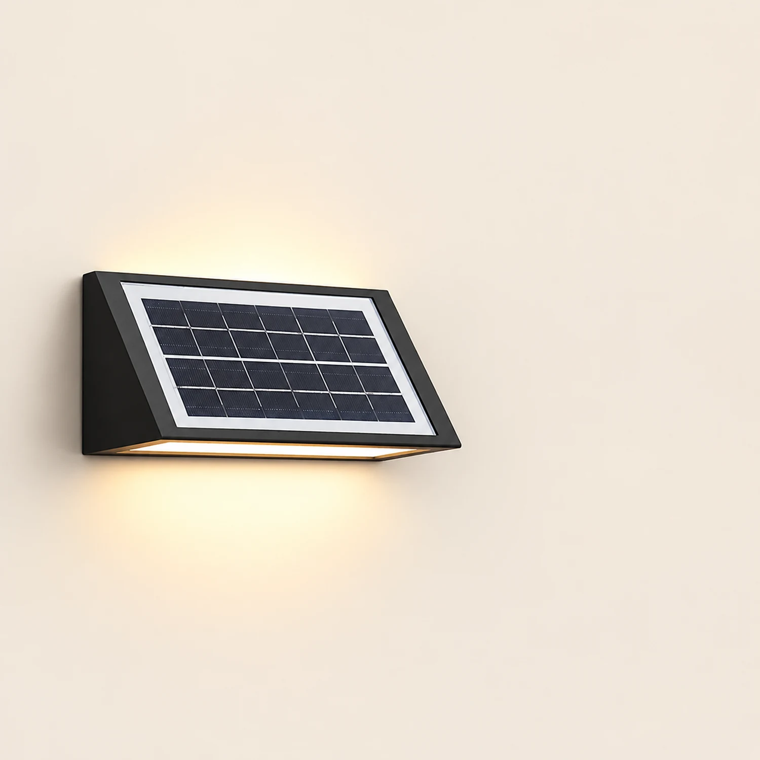 Waterproof Minimalist LED Up Donw Lighting Solar Outdoor Wall Lights - Lumpaz