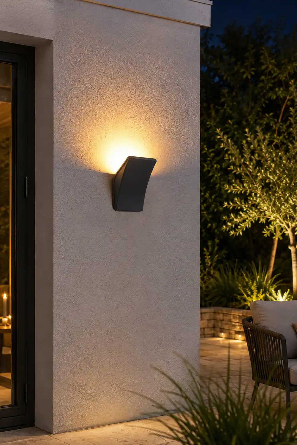 Unique LED 12W Black Modern Wall Sconces Wall Lamp Outdoor Wall Lights - Lumpaz