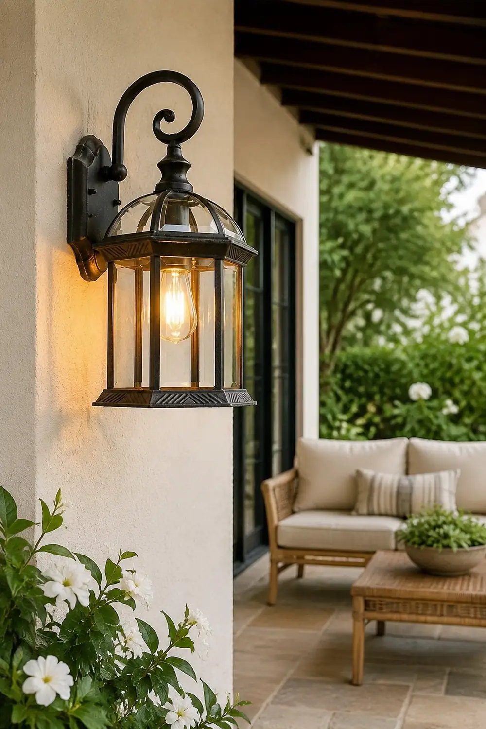 Double-layer Waterproof Glass E27 Vintage Wall Sconce Lighting Wall Lamp - Lumpaz