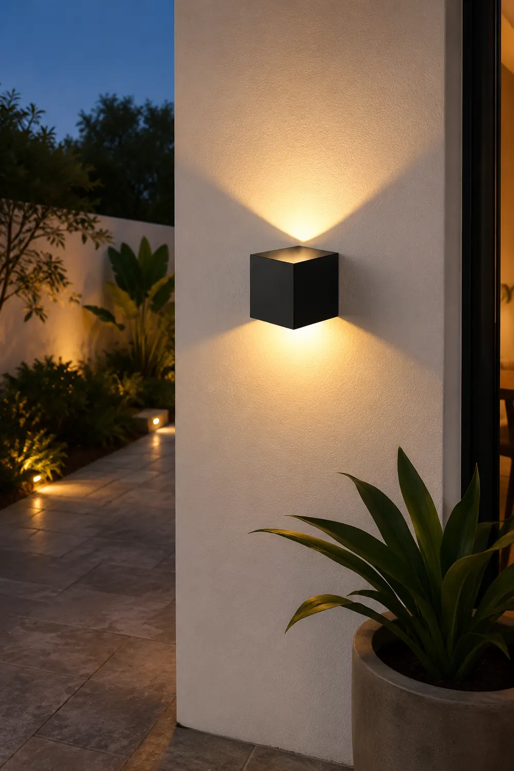 Square Waterproof up and down Lighting LED Modern Outdoor Wall Lights - Lumpaz