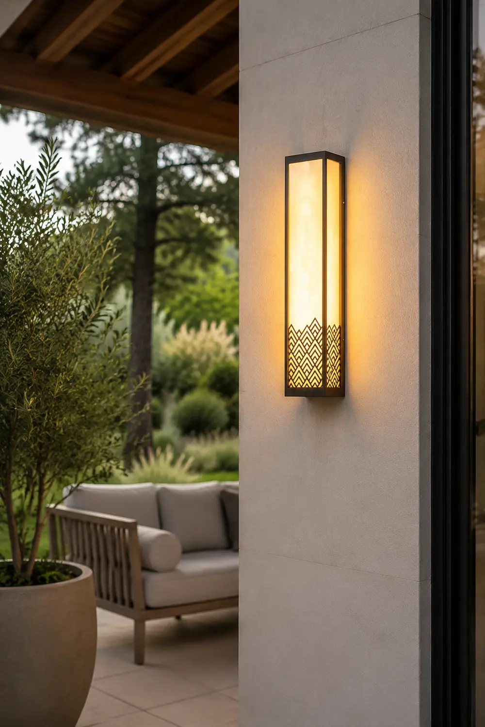 Vintage Waterproof Stainless Steel Brown Wall Lamp Exterior Lights - Lumpaz