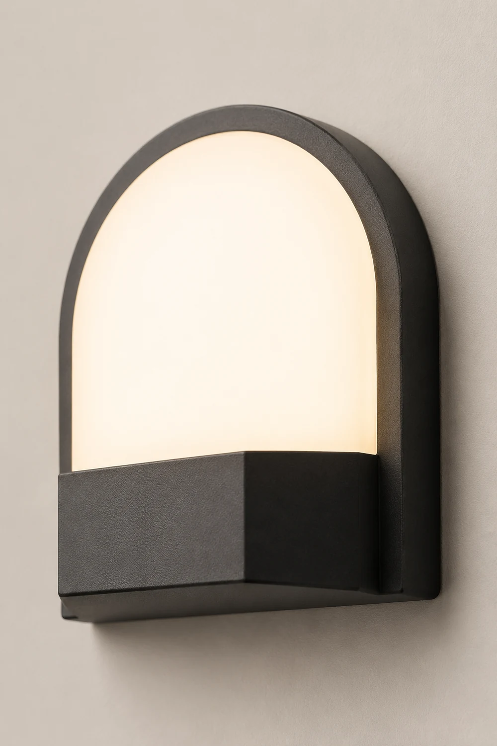 Minimalist Waterproof LED Dark Gray Modern Outdoor Wall Lamp Exterior Lights - Lumpaz