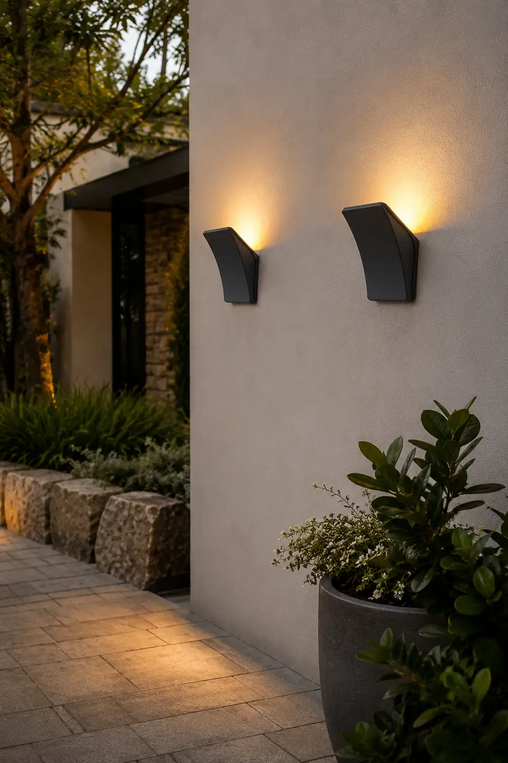 Unique LED 12W Black Modern Wall Sconces Wall Lamp Outdoor Wall Lights - Lumpaz