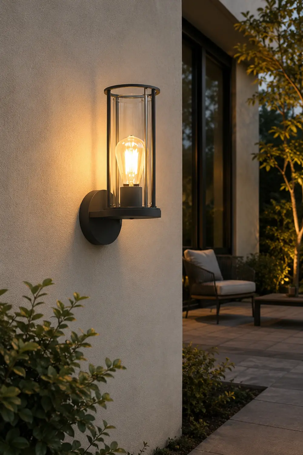 Minimalist Round Waterproof Retro Wall Lamp Outdoor Lawn Lights Path Lights - Lumpaz
