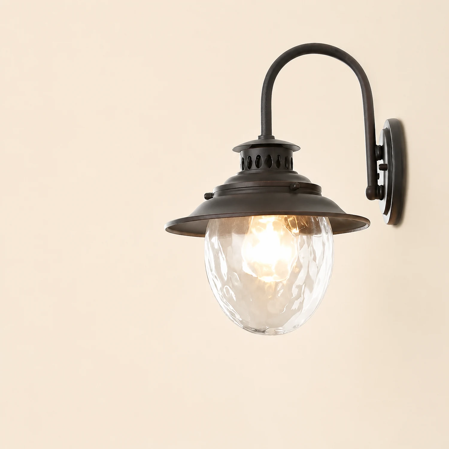 Creative Glass Metal LED Waterproof Modern Outdoor Wall Lamp Wall Sconce Lighting - Lumpaz
