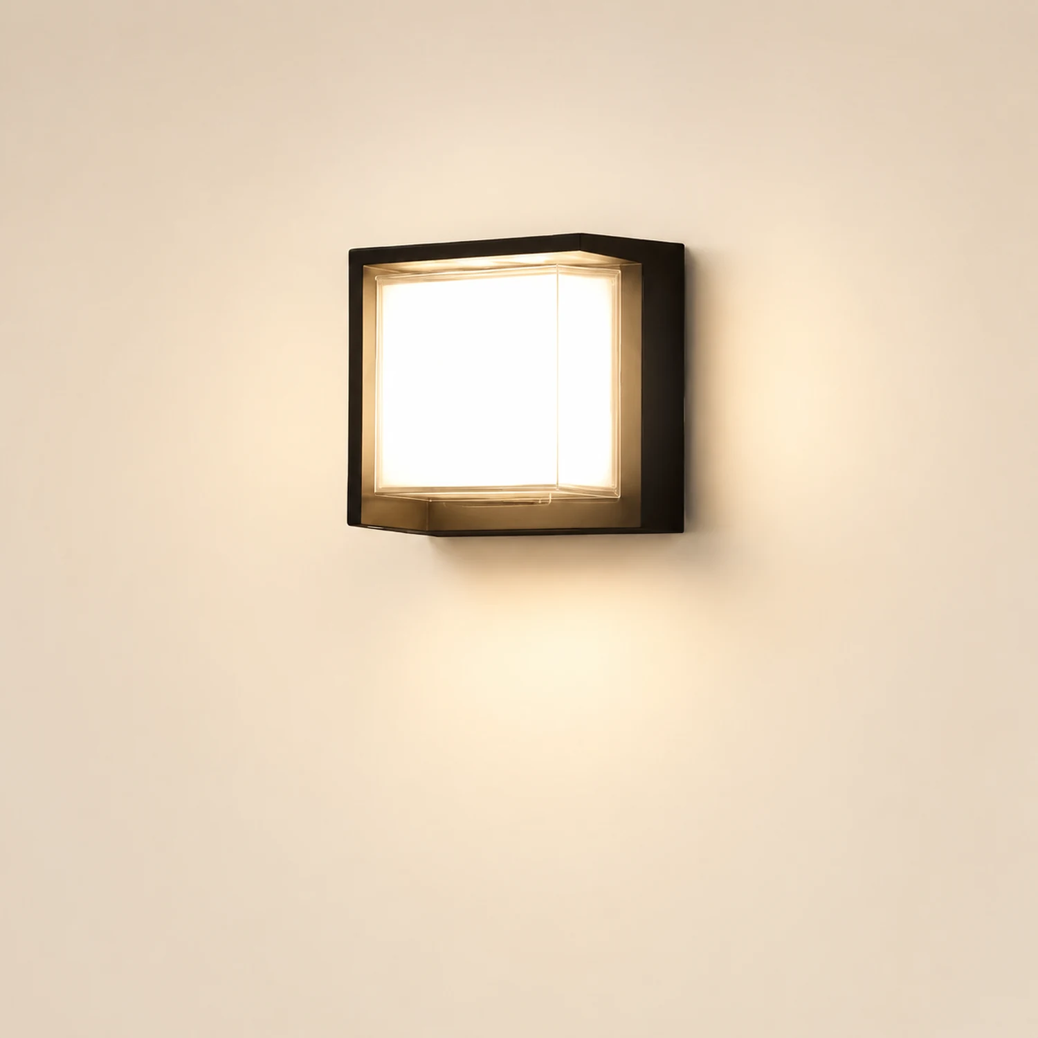 Modern Outdoor Round Square Waterproof Wall Light for Villa Garden Balcony Door Front - Lumpaz