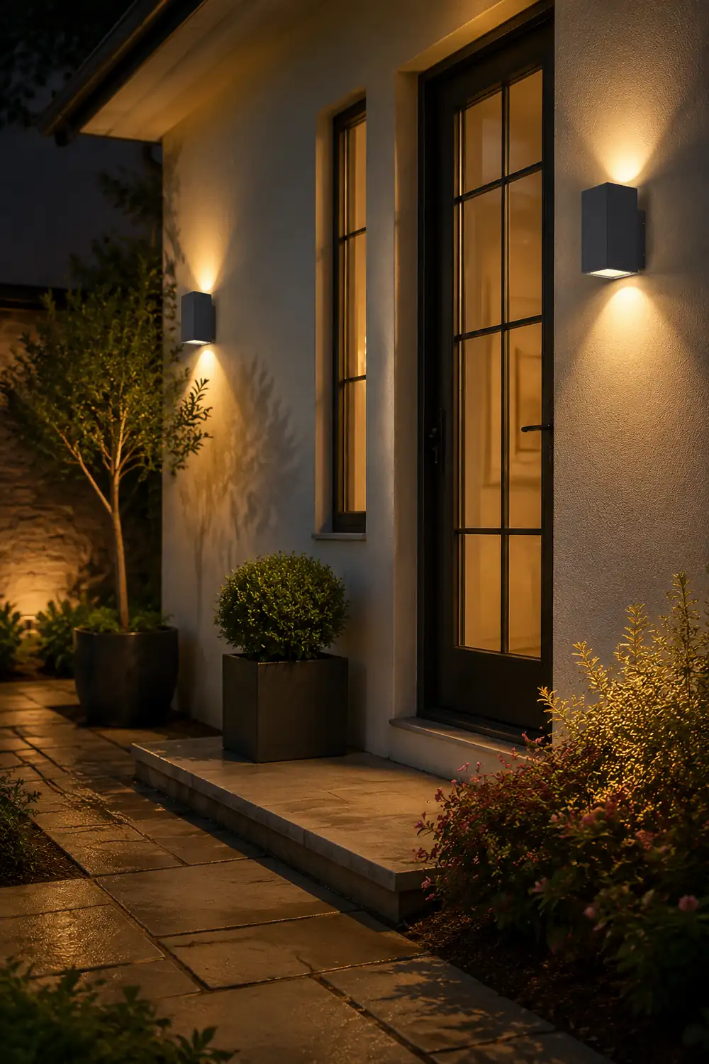 Waterproof LED Exterior Wall Sconces for Villa Outdoor Patio Balcony - Lumpaz