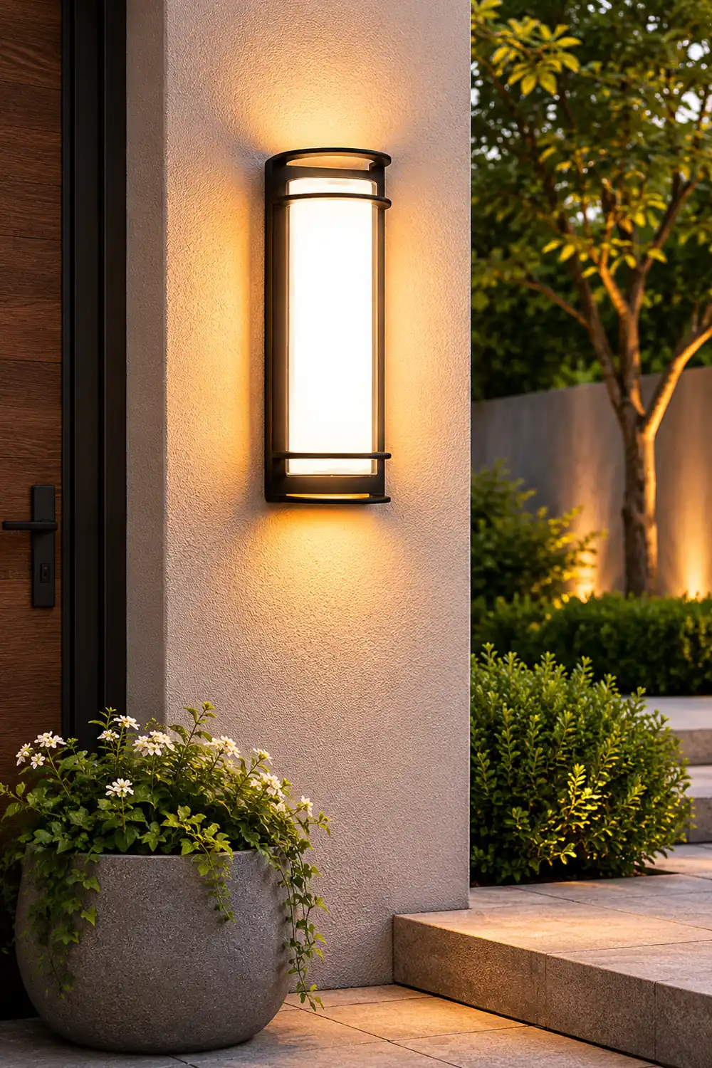 Outdoor Waterproof Double-layer Lampshade Gate Column Exterior Wall Sconces - Lumpaz