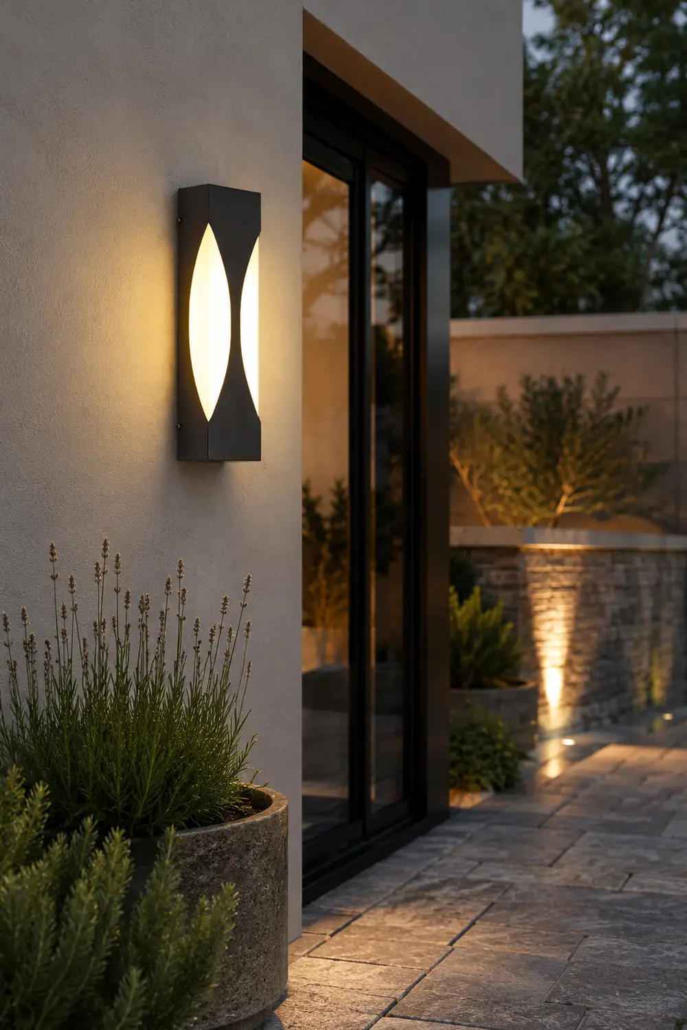 Creative Rectangular Waterproof LED Black Modern Outdoor Wall Sconce Lighting - Lumpaz