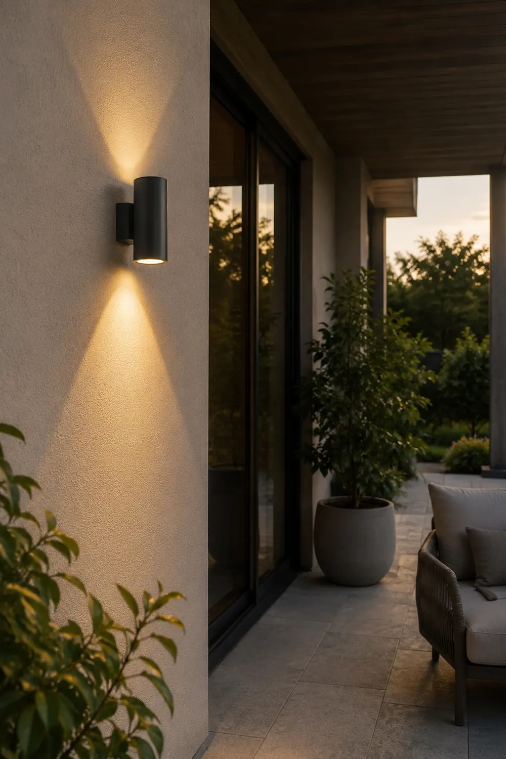 Round up and down Lighting LED Waterproof Modern Outdoor Wall Lights - Lumpaz