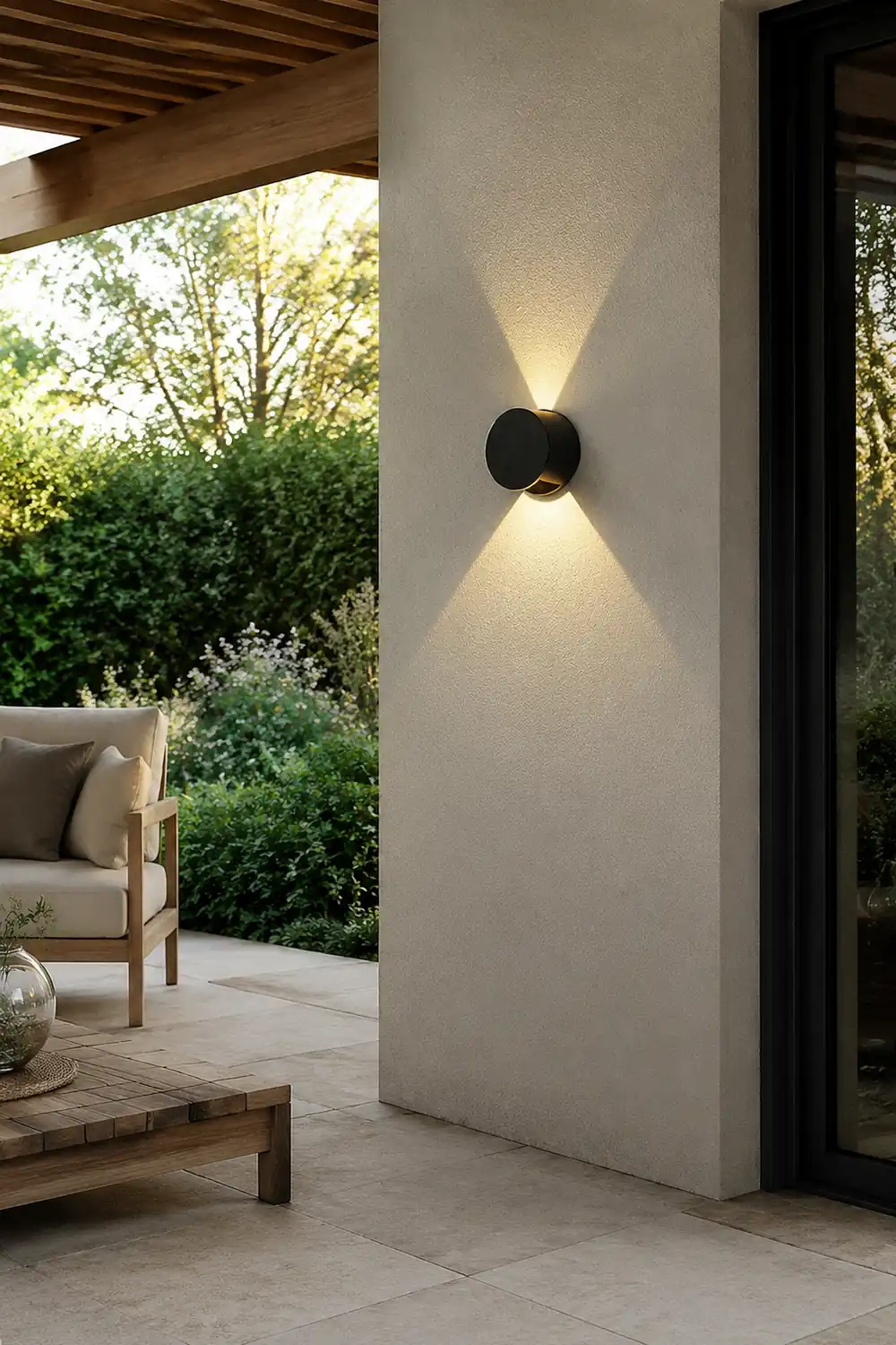 Round Up and Down Lights Waterproof LED Wall Lights for Indoor Outdoor Balcony - Lumpaz