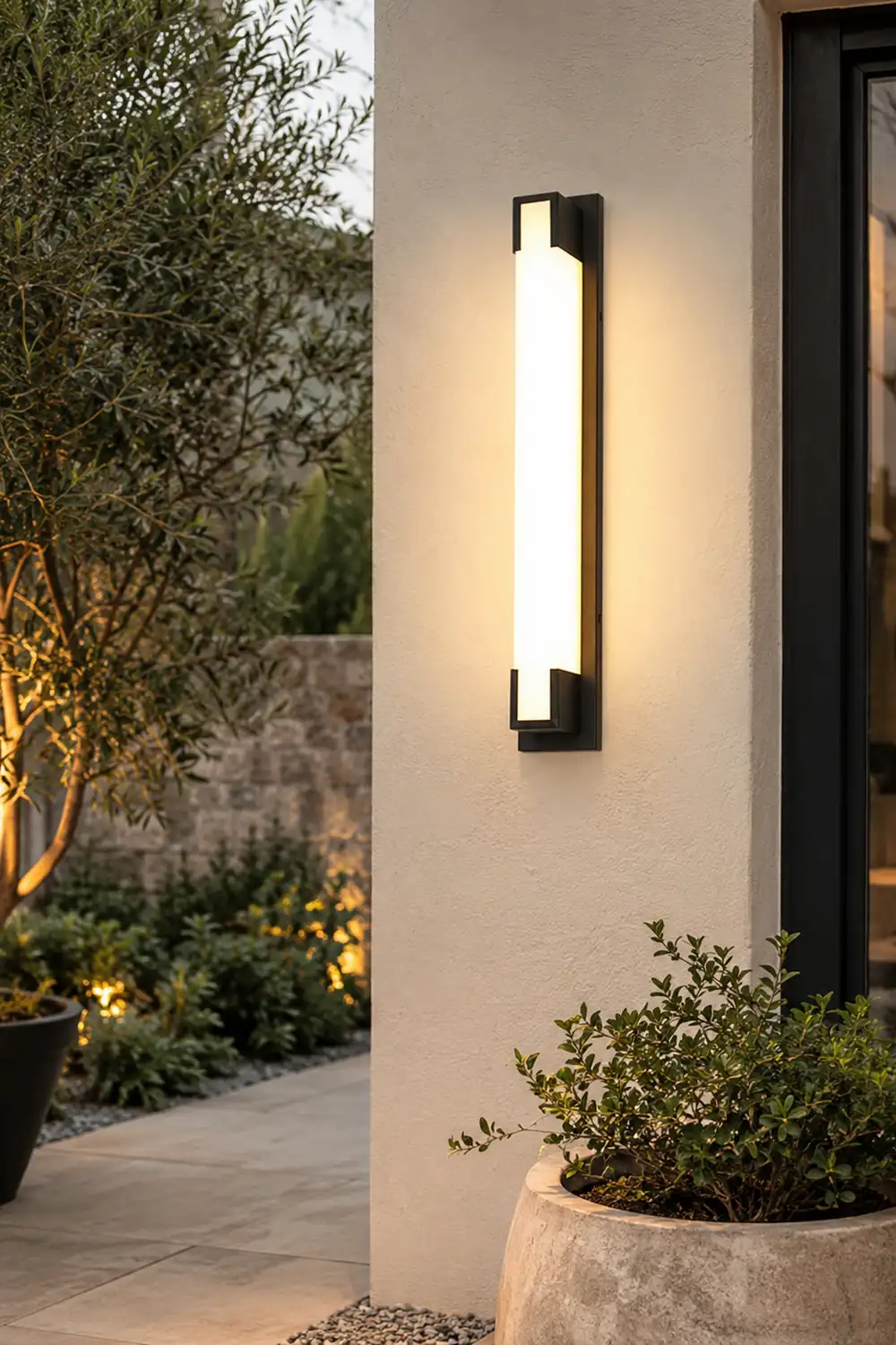 Retro Rectangular Waterproof LED Black Decorative Outdoor Wall Lights - Lumpaz