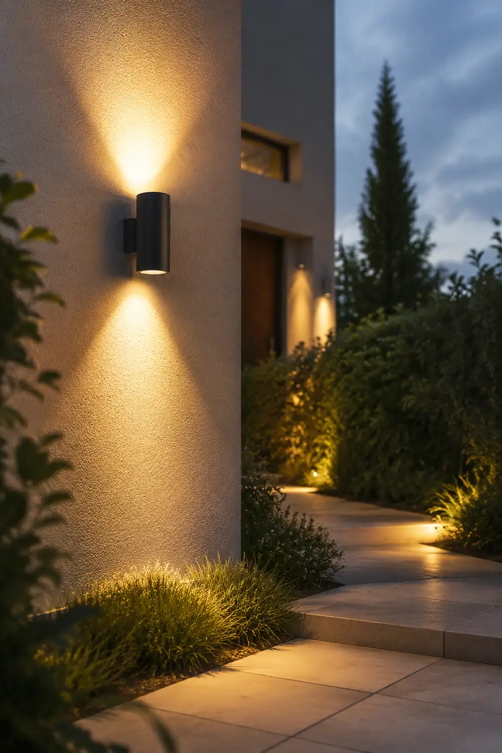 Round up and down Lighting LED Waterproof Modern Outdoor Wall Lights - Lumpaz