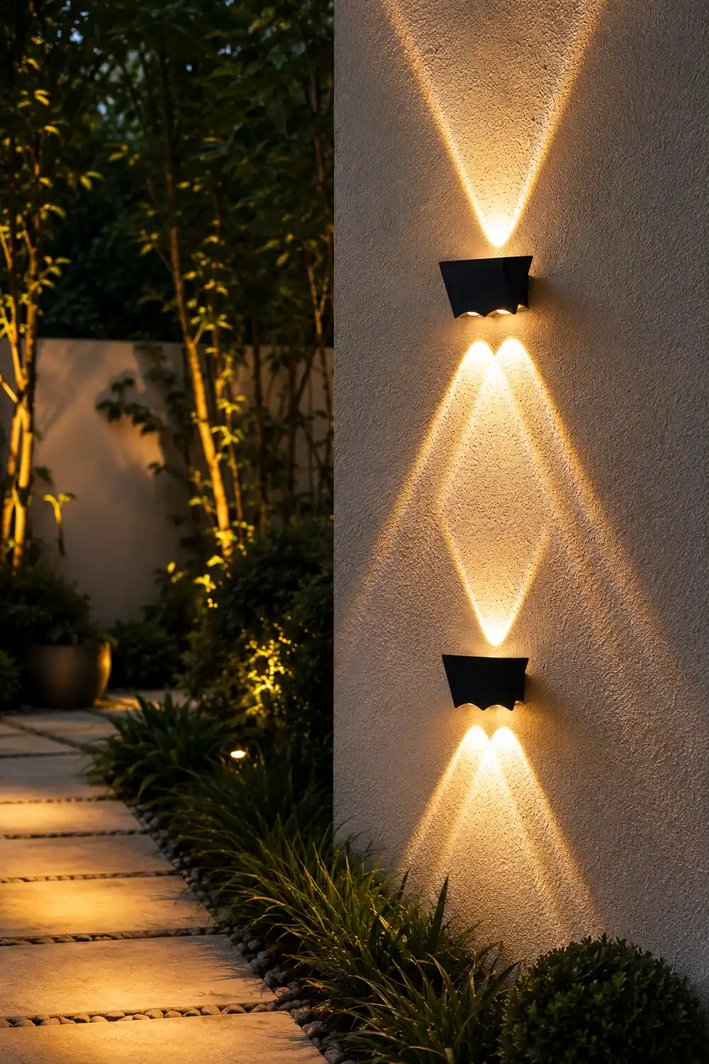 Creative Up and Down Lighting LED Waterproof Black Wall Washer Lights - Lumpaz