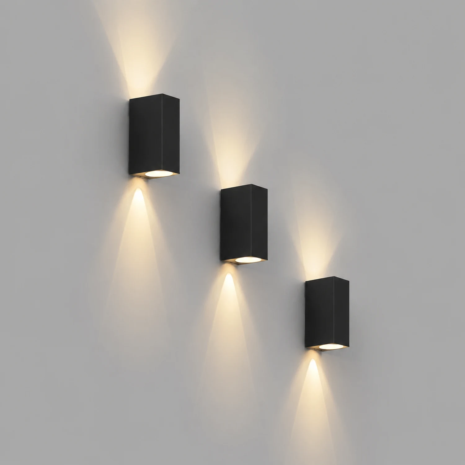 Modern Square Design Outdoor Waterproof Wall Light for Villa Courtyard Balcony - Lumpaz