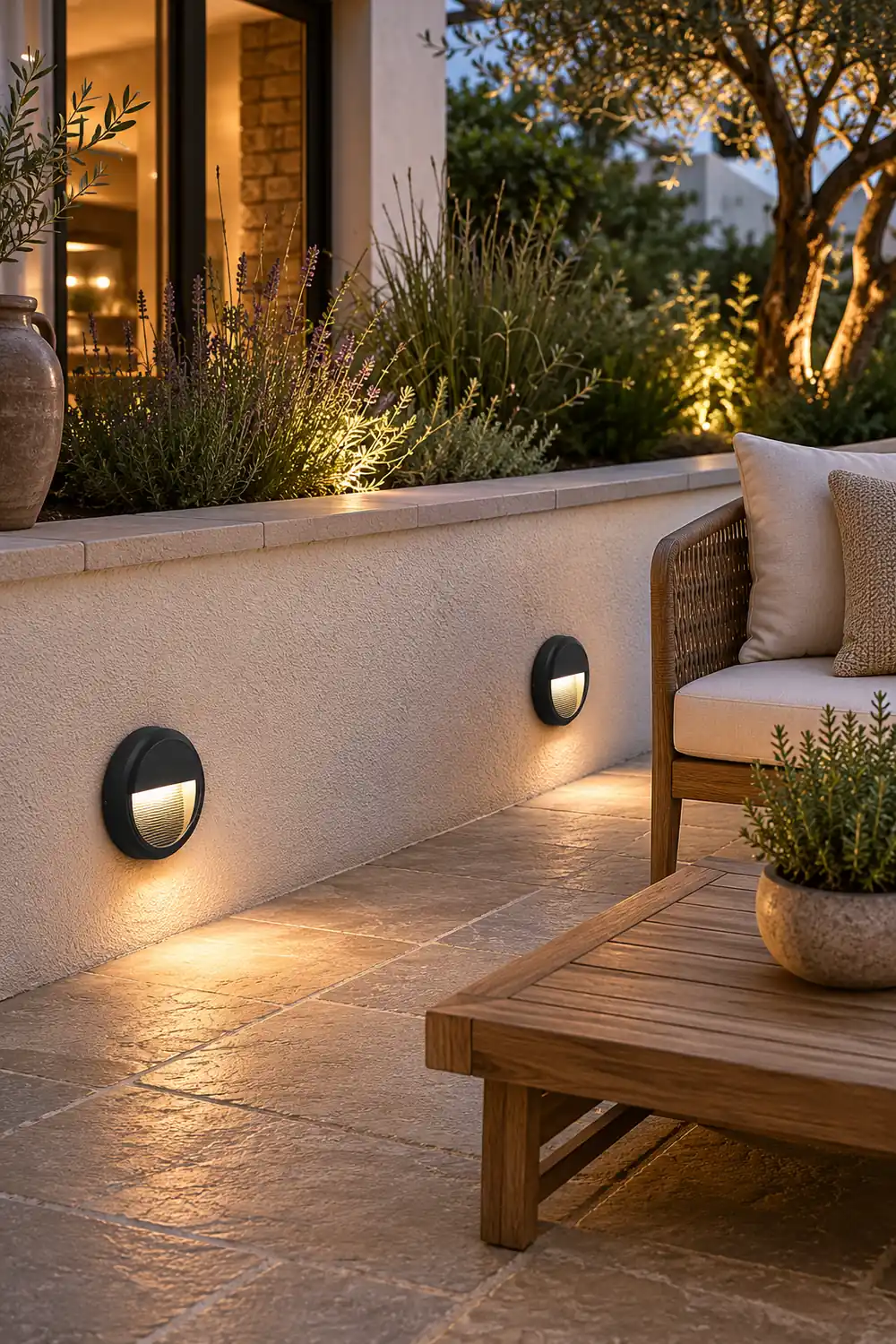 Waterproof Outdoor LED Step Lights Corner Lamp for Villa Courtyard Garden - Lumpaz