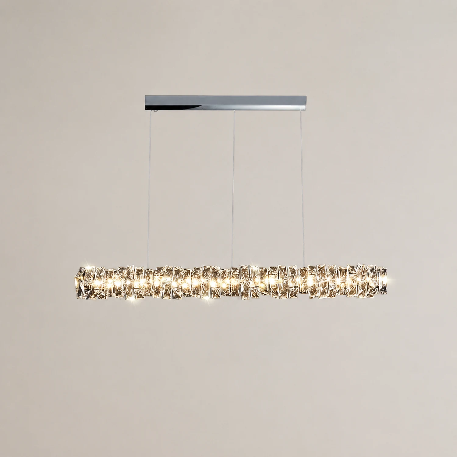Long Crystal Pendant Lamp - Lumpaz