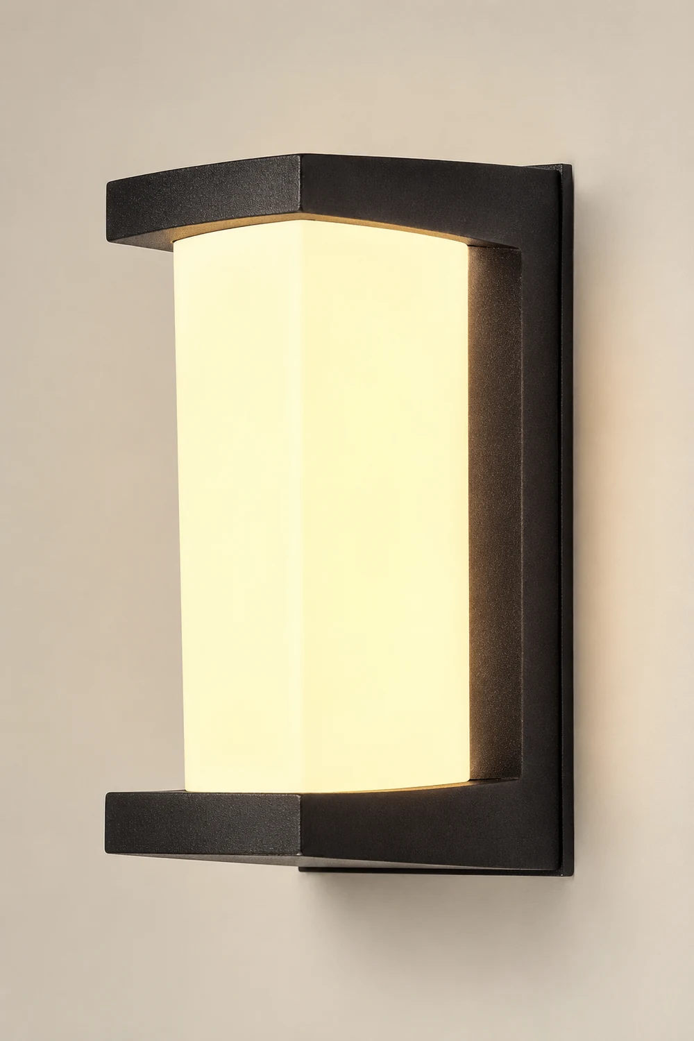 Creative Geometric Waterproof Black Modern Outdoor Wall Lights Wall Lamp - Lumpaz