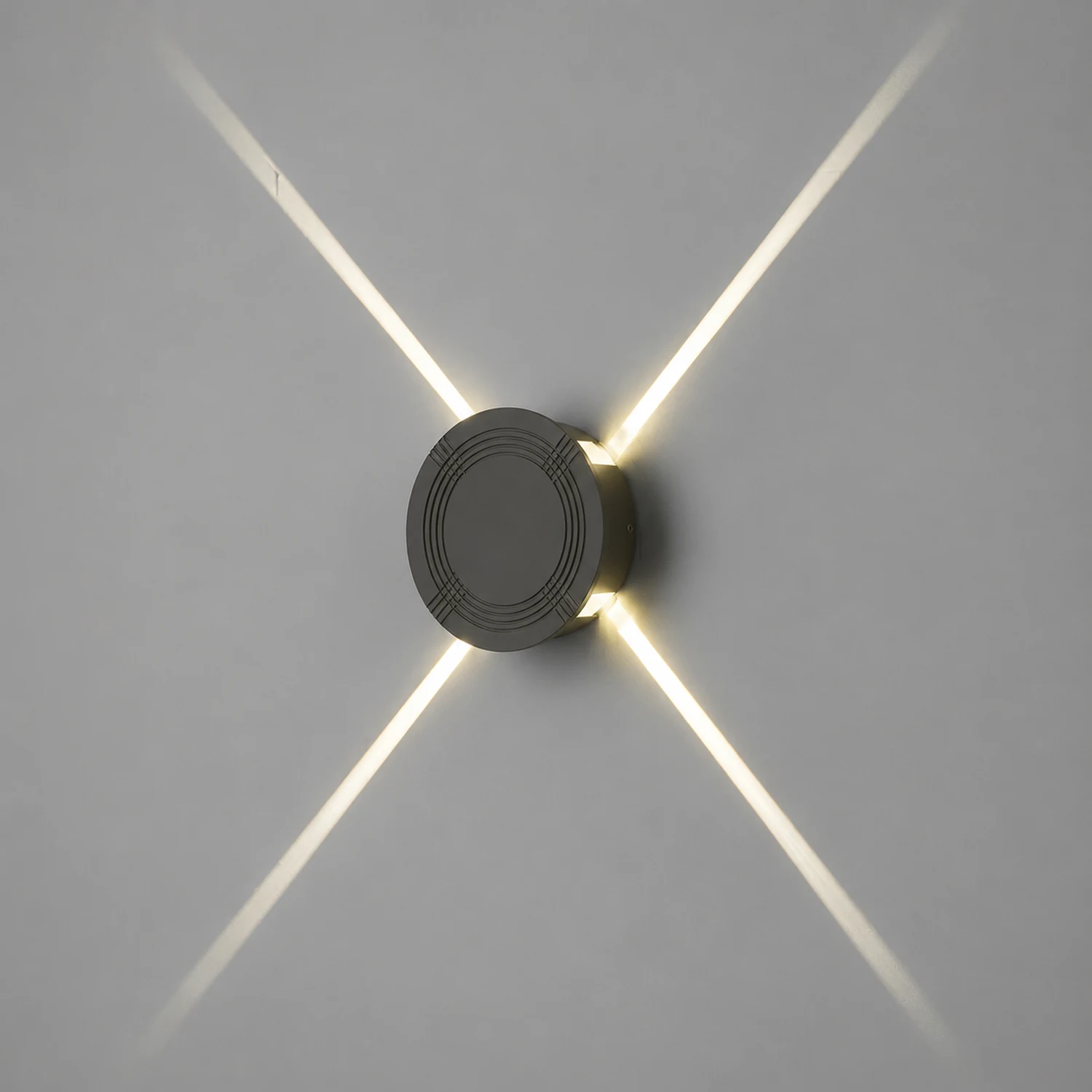Round Square LED 12W Cross Star Lights Waterproof Modern Wall Lamp - Lumpaz