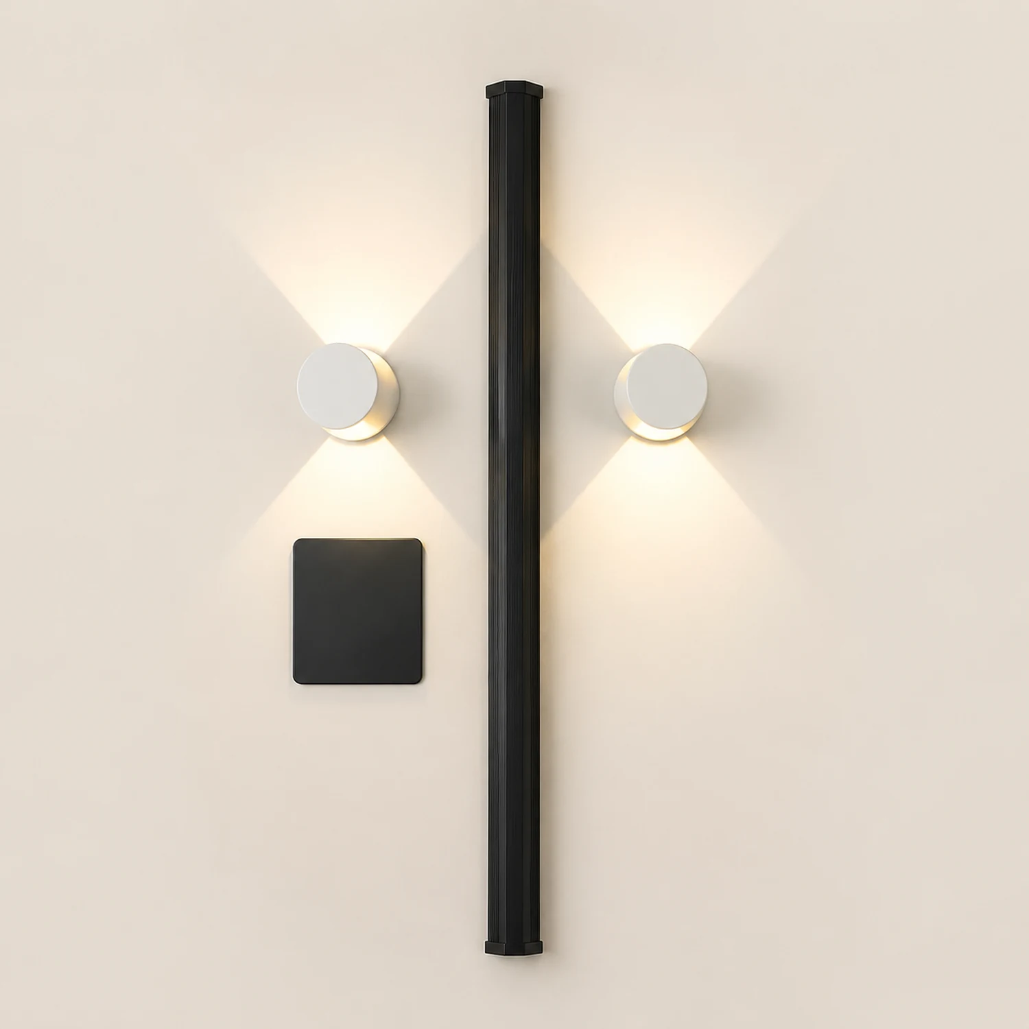 Round Up and Down Lights Waterproof LED Wall Lights for Indoor Outdoor Balcony - Lumpaz