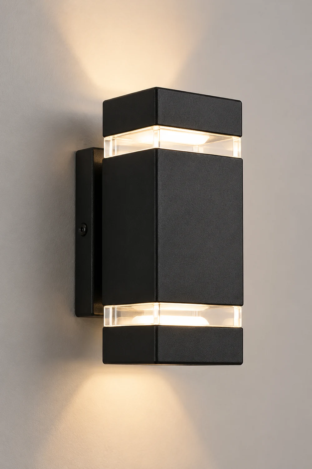Square Round Waterproof Up And Down Lighting LED Modern Wall Sconces - Lumpaz